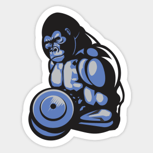 Gorilla Lifting Barbell | Gym Workout Sticker